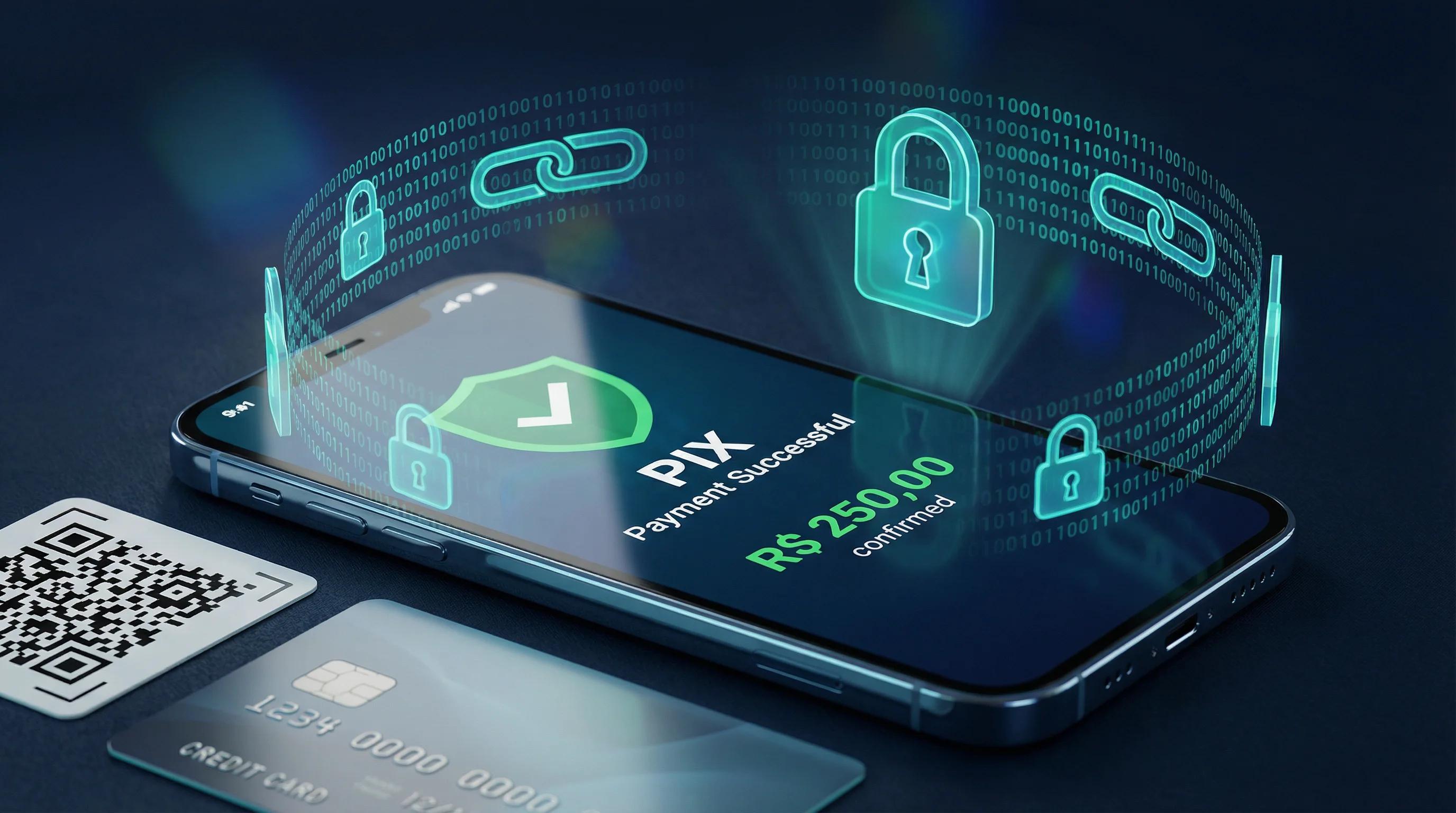 Segurança de pagamento digital com PIX e proteção antifraude